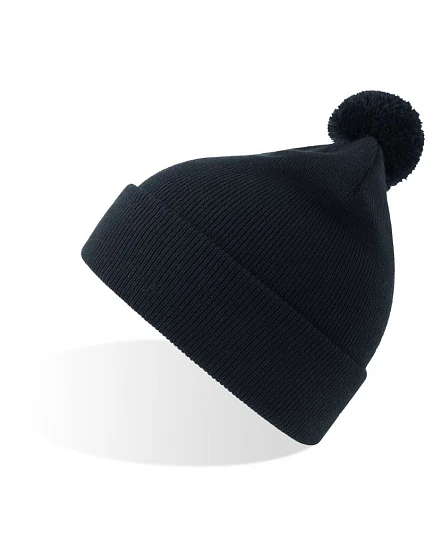 Atlantis Headwear Kid Wind-S Pompom Detská pletená čiapka s bambulou 33.0313 námornícka modrá Atlantis Headwear Kid Wind-S Pompom Detská pletená čiapka s bambulou 33.0313 námornícka modrá