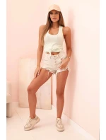 Dámske bavlnené tielko s okrúhlym výstrihom Apple