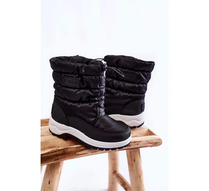 Dziecięce Śniegowce Na Suwak Big Star KK374235 Czarne Dziecięce Śniegowce Na Suwak Big Star KK374235 Czarne