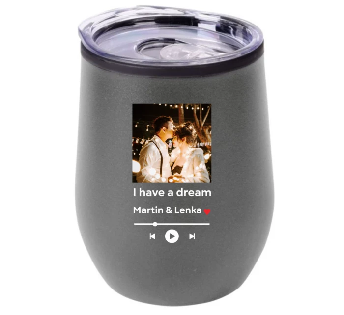 Termohrnek "bowl" s vlastním odkazem na oblíbenou písničku Termohrnek "bowl" s vlastním odkazem na oblíbenou písničku