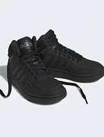 Unisexová juniorská členková obuv Hoops Mid 3.0 K Jr HR0228 Čierna – Adidas