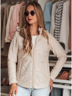 Dámská přechodná prošívaná bunda béžová Dstreet model 21986888 - FashionStreet