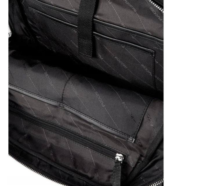 Pánský kožený batoh na notebook  Royal Collection Black - model 21933132