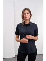 JN 679 Popelínová halenka s krátkým rukávem model 22488253 yellow - Daiber JN 679 Popelínová halenka s krátkým rukávem model 22488253 yellow - Daiber