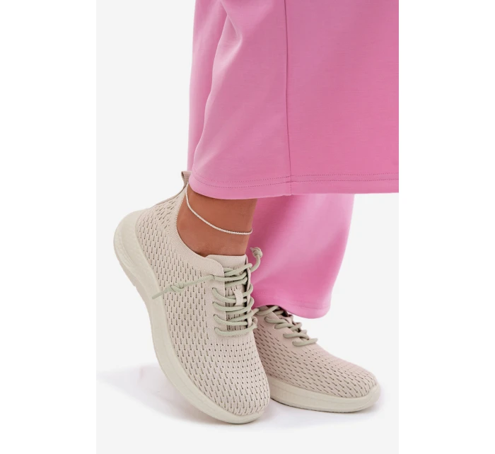 Materiálové Dámské Sportovní Boty Béžové model 22031712 - EVENTO