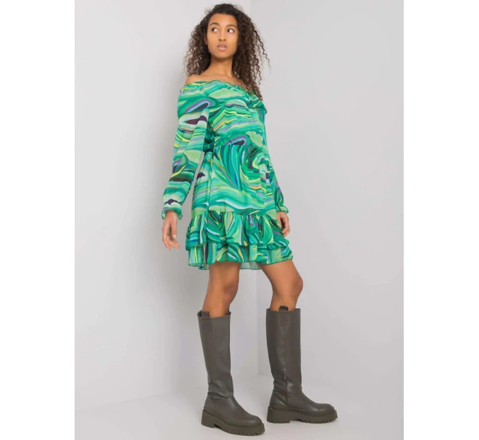 Šaty DHJ SK 15015 1.48P zelená Šaty DHJ SK 15015 1.48P zelená