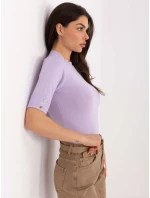 Sweter PM SW model 21776355 jasny fioletowy - FPrice Sweter PM SW model 21776355 jasny fioletowy - FPrice