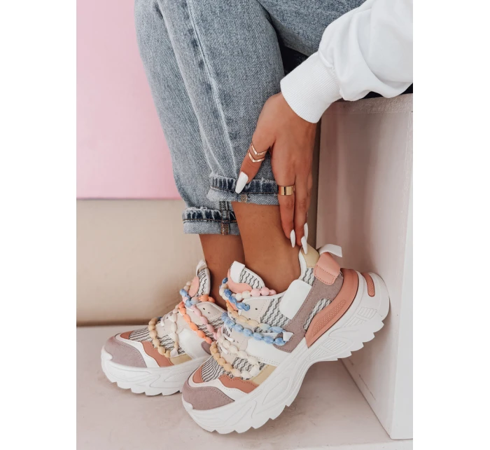 Dámské tenisky na vysoké platformě barevné Dstreet model 21985110 - FashionStreet