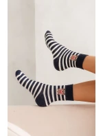 Milena Ponožky 0118-009 Pruhovaný medvedík Dámske froté 37-41