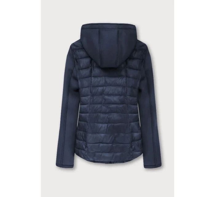 Tmavě modrá prošívaná bunda s model 7107768 - S'WEST Tmavě modrá prošívaná bunda s model 7107768 - S'WEST