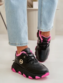 Zateplené Dámské Sportovní Boty Na Na Platformě Černé model 21668455 - Boto