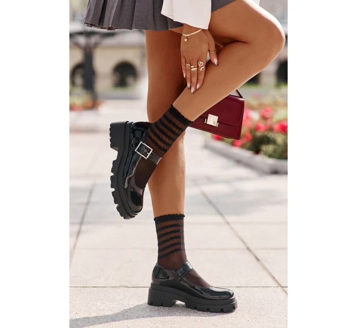 Dámské Polobotky S Přezkou Černé model 21671106 - Boto