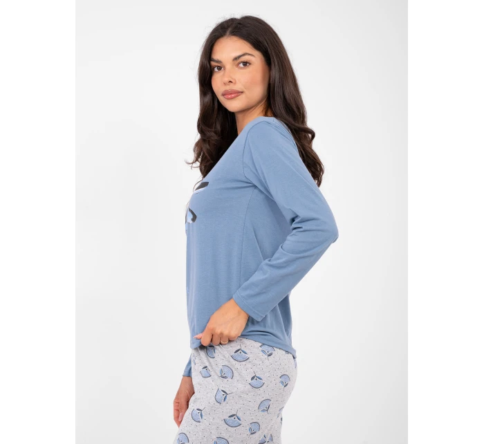 DU PI FP 008.30 sivomodré pyžamo