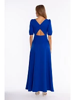 M927 Evening dress with a high leg slot – royal blue