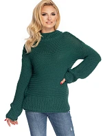 Dámsky sveter model 146936 Tmavo zelená - PeeKaBoo
