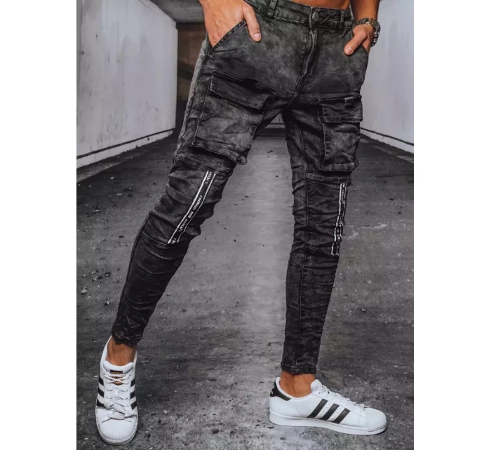 Pánské džínové bojové kalhoty černé Dstreet model 21964353 - FashionStreet
