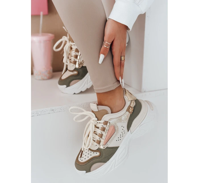 CELESTIC dámske tenisky na platforme zelené FashionStreet ZY0816