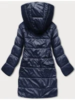 Tmavě  dámská bunda s kapucí model 18038004 - S'WEST