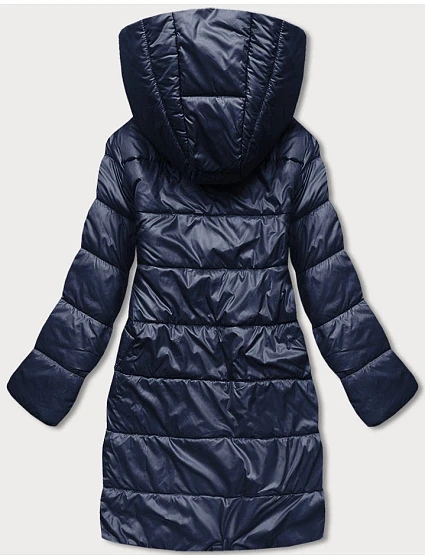 Tmavě  dámská bunda s kapucí model 18038004 - S'WEST