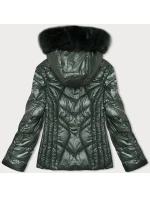 Dámska zimná bunda s odnímateľnou kapucňou S'west khaki (B8180-11)