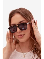 Dámské sluneční brýle se zlatým detailem Černé