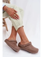 Dámské pantofle Chodaki pěnové Big Star TT274A085 hnědé