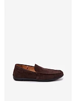 Pánské mokasiny z přírodního semiše Big Star model 22064020 Čokoládové - Big Star Shoes