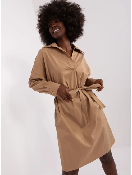 Sukienka CHA SK model 20129351 ciemny bezowy - FPrice