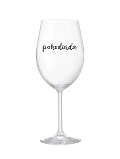 POHODINDA - čirá sklenice na víno 350 ml