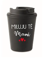 I LOVE YOU MAMI - čierny termohrnček 300 ml