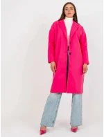 Dámsky kabát TW EN BI-7298-1.15 tmavo ružový - Och Bella