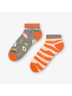 Krátke asymetrické pánske ponožky 035