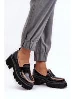 Kožené dámské mokasíny D&A model 21636756 černé - S.Barski