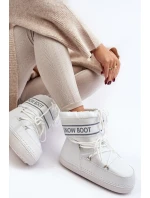 Damskie Wiązane Śniegowce Białe Soia Damskie Wiązane Śniegowce Białe Soia