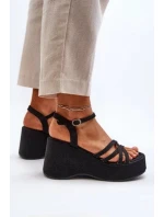 Dámské sandály na platformě  Černá model 21085966 - Inello