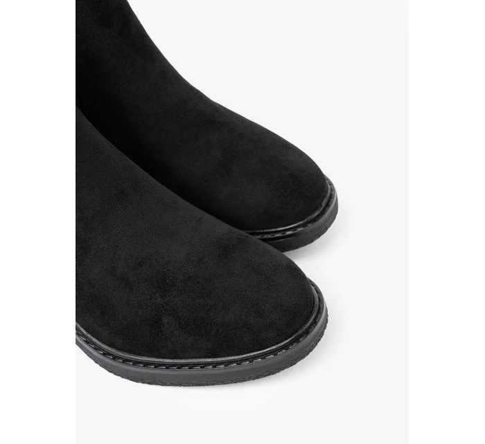 Designové kotníčkové boty dámské černé Obcas Designové kotníčkové boty dámské černé Obcas