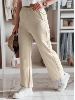 Dámské široké žebrované kalhoty Dstreet model 21985782 - FashionStreet Dámské široké žebrované kalhoty Dstreet model 21985782 - FashionStreet