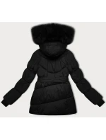 Černá dámská bunda typu pro přechodné období model 21248451 - J.STYLE Černá dámská bunda typu pro přechodné období model 21248451 - J.STYLE