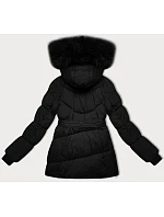 Černá dámská bunda typu pro přechodné období model 21248451 - J.STYLE Černá dámská bunda typu pro přechodné období model 21248451 - J.STYLE
