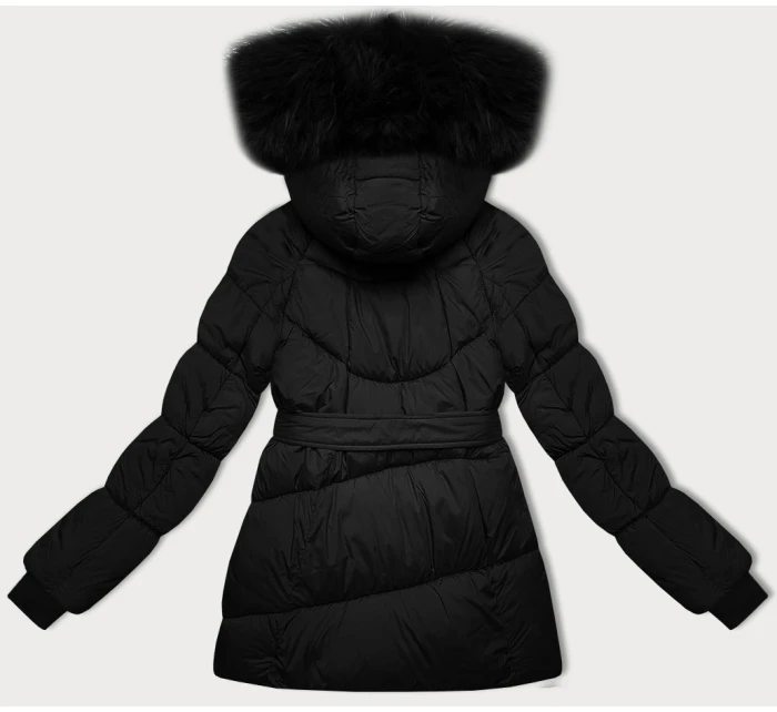 Černá dámská bunda typu pro přechodné období model 21248451 - J.STYLE Černá dámská bunda typu pro přechodné období model 21248451 - J.STYLE