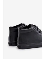 Mužské zateplené tenisky s zipem černé Big Star model 21669644 - Big Star Shoes