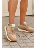 Dámské Semišové Tenisky Big Star model 21693008 HIPOLY SYSTEM Tmavě béžové - Big Star Shoes Dámské Semišové Tenisky Big Star model 21693008 HIPOLY SYSTEM Tmavě béžové - Big Star Shoes