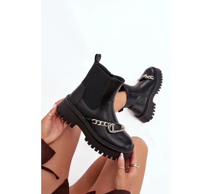 Dámské Boty Na Platformě S Černé model 21706782 - Boto