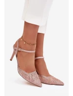 Ozdobené lodičky s otevřenou patou model 21787018 - Boto Ozdobené lodičky s otevřenou patou model 21787018 - Boto