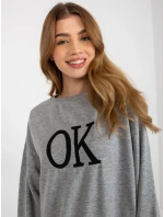 Mikina EM BL ES 21 model 17929355 šedá - FPrice Mikina EM BL ES 21 model 17929355 šedá - FPrice