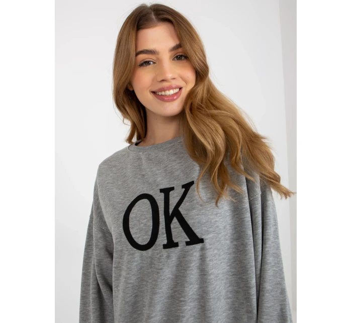 Mikina EM BL ES 21 model 17929355 šedá - FPrice Mikina EM BL ES 21 model 17929355 šedá - FPrice