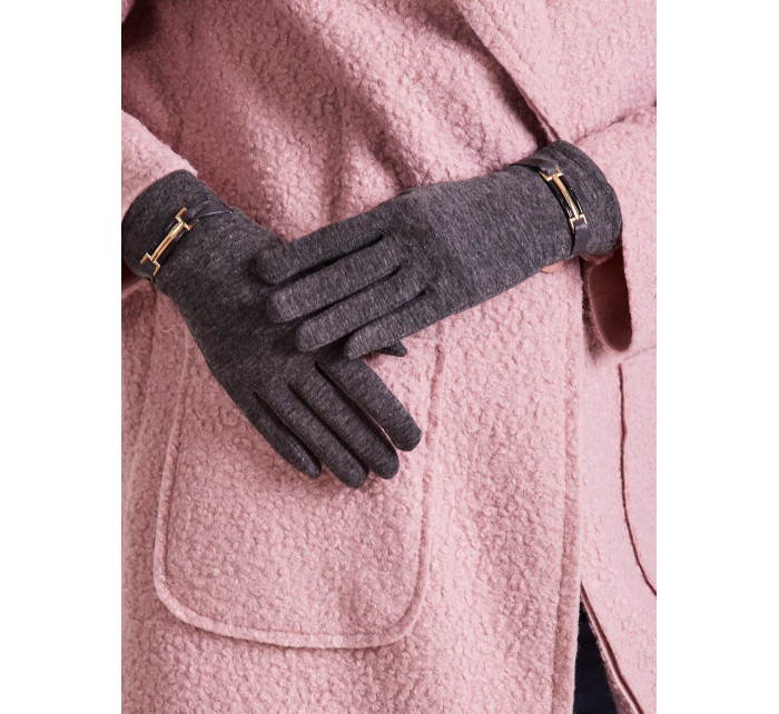 Klasické tmavosivé dámske rukavice