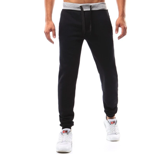 Pánske čierne tepláky FashionStreet UX2213