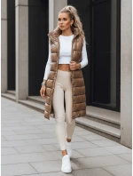 dámská prošívaná vesta v barvě camel Dstreet model 21970173 - FashionStreet dámská prošívaná vesta v barvě camel Dstreet model 21970173 - FashionStreet