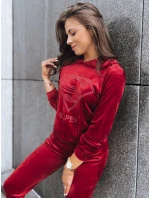 Bordó dámská souprava Velour Dstreet model 21970218 - FashionStreet